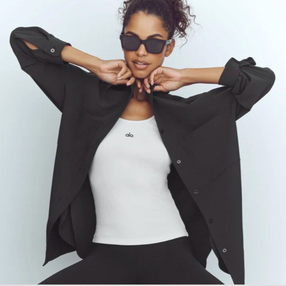 ALO Dreamscape Button Down Long Sleeve NWT